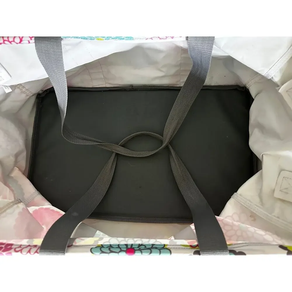 Thirty One Deluxe Utility Tote Bubble Bloom 21.5
